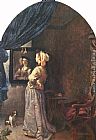 Woman before the mirror by Frans van Mieris